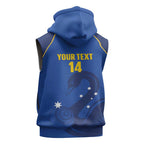 Custom ACT Bowls Australia Sleeveless Zip Hoodie Go Australian Capital Territory Swan LT14