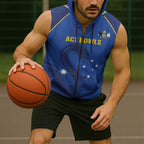 Custom ACT Bowls Australia Sleeveless Zip Hoodie Go Australian Capital Territory Swan LT14
