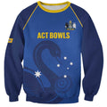 Custom ACT Bowls Australia Sweatshirt Go Australian Capital Territory Swan - Aussie Hoodie