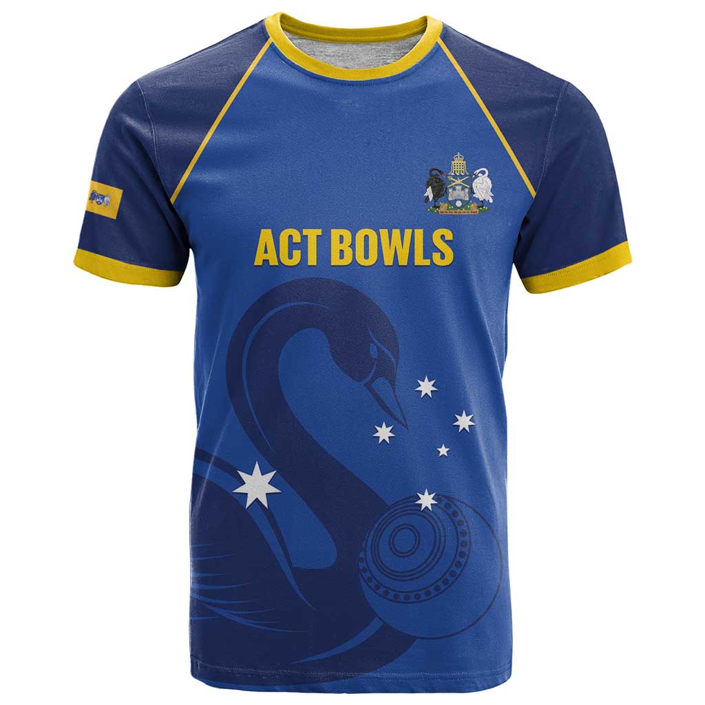 Custom ACT Bowls Australia T Shirt Go Australian Capital Territory Swan - Aussie Hoodie