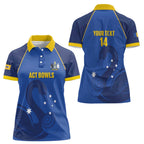 Custom ACT Bowls Australia Women Polo Shirt Go Australian Capital Territory Swan - Aussie Hoodie