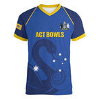Custom ACT Bowls Australia Women V-Neck T-Shirt Go Australian Capital Territory Swan - Aussie Hoodie