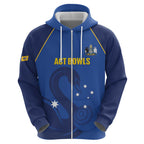 Custom ACT Bowls Australia Zip Hoodie Go Australian Capital Territory Swan - Aussie Hoodie