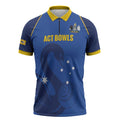 Custom ACT Bowls Australia Zipper Polo Shirt Go Australian Capital Territory Swan - Aussie Hoodie