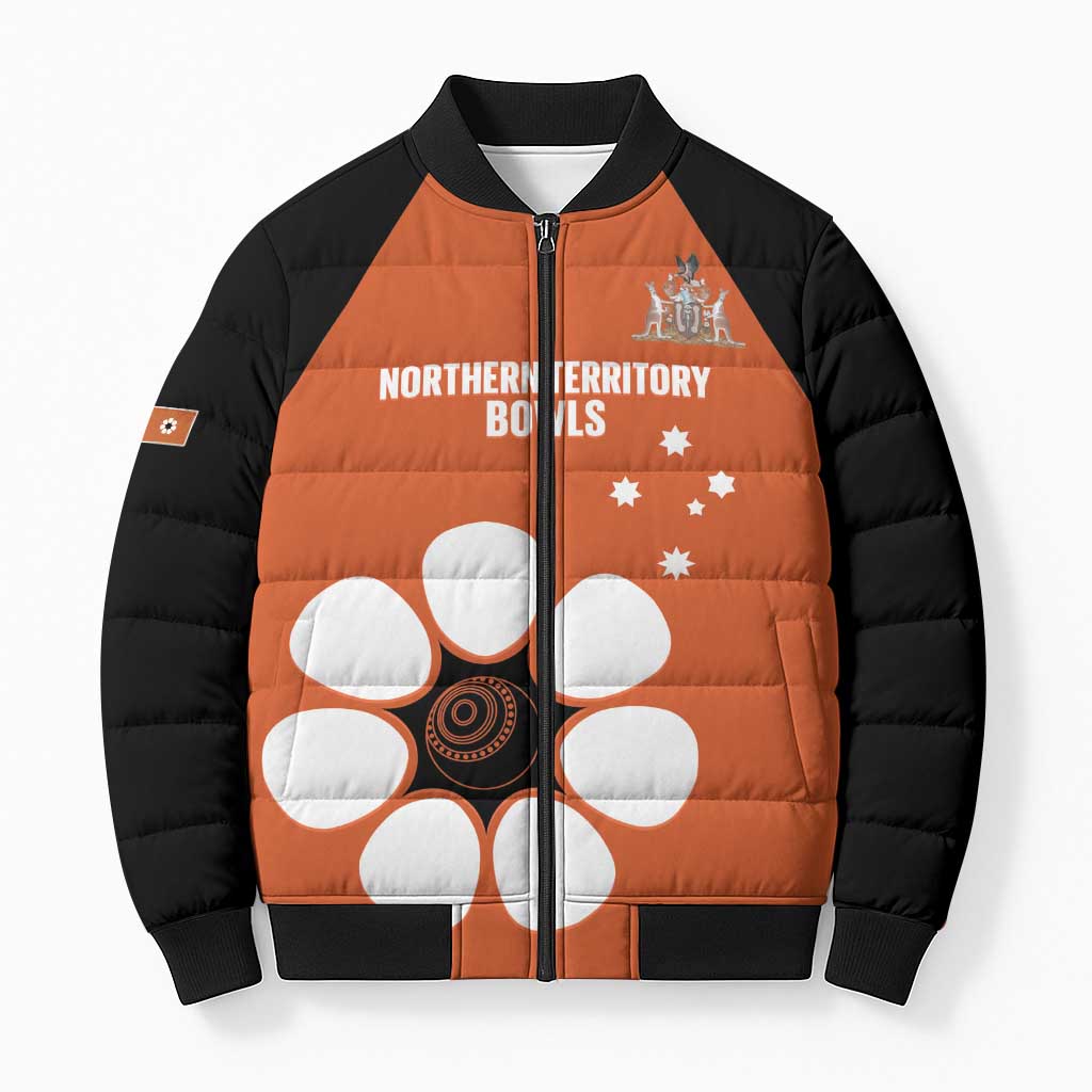Custom Northern Territory Bowls Australia Bomber Puffer Jacket Go Champions Sporty Style - Aussie Hoodie