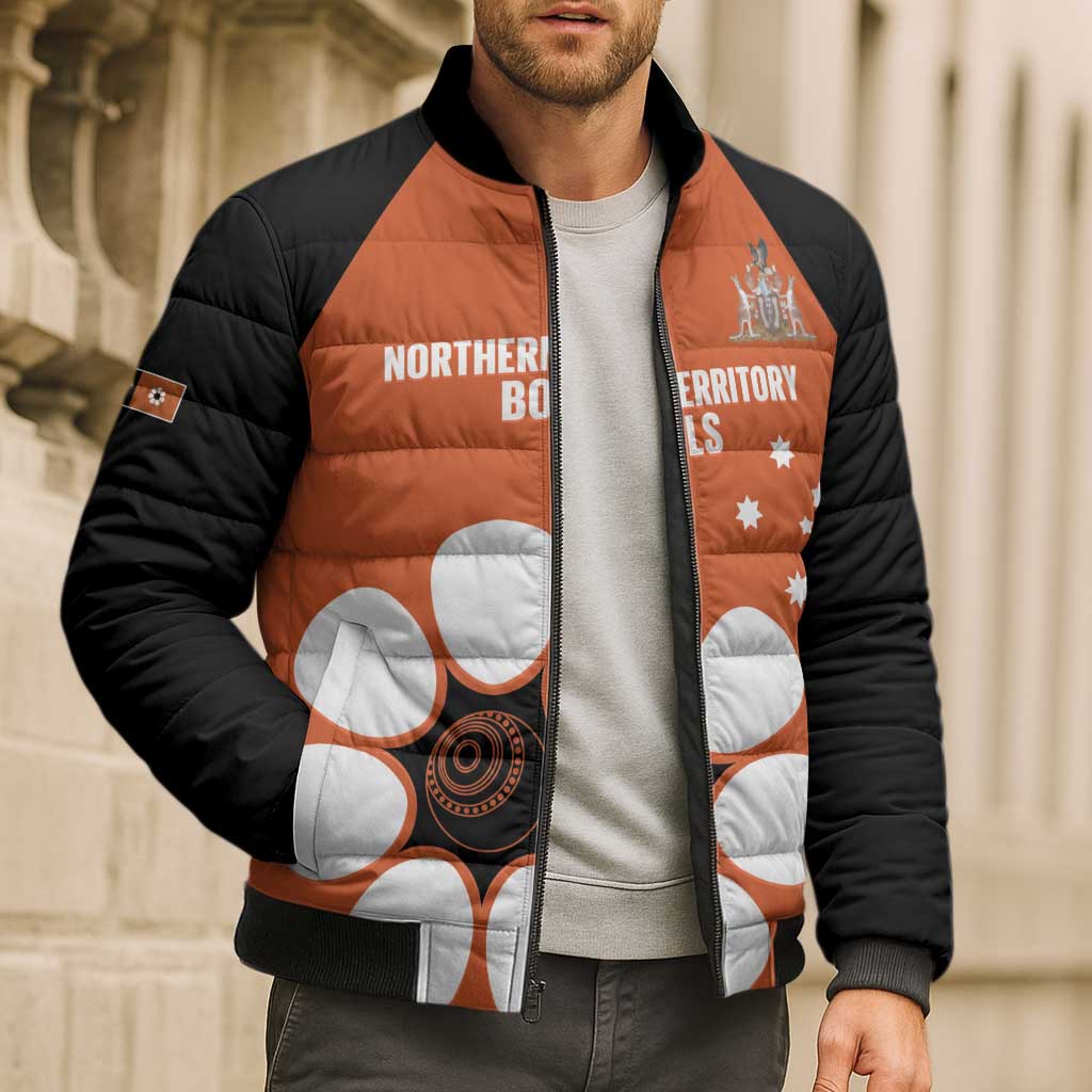 Custom Northern Territory Bowls Australia Bomber Puffer Jacket Go Champions Sporty Style - Aussie Hoodie