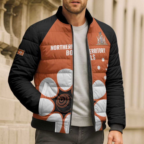 Custom Northern Territory Bowls Australia Bomber Puffer Jacket Go Champions Sporty Style - Aussie Hoodie