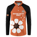 Custom Northern Territory Bowls Australia Button Sweatshirt Go Champions Sporty Style - Aussie Hoodie