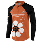 Custom Northern Territory Bowls Australia Button Sweatshirt Go Champions Sporty Style - Aussie Hoodie