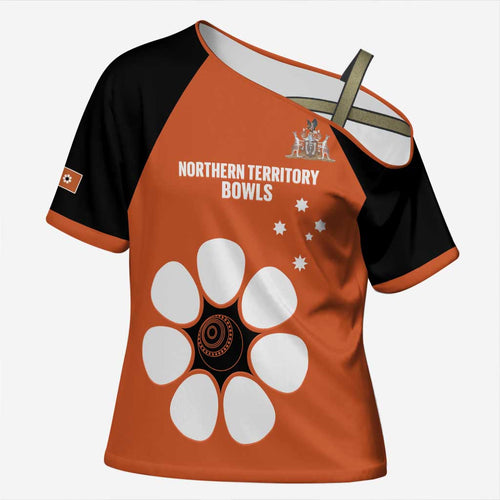 Custom Northern Territory Bowls Australia Cross Shoulder Shirt Go Champions Sporty Style - Aussie Hoodie