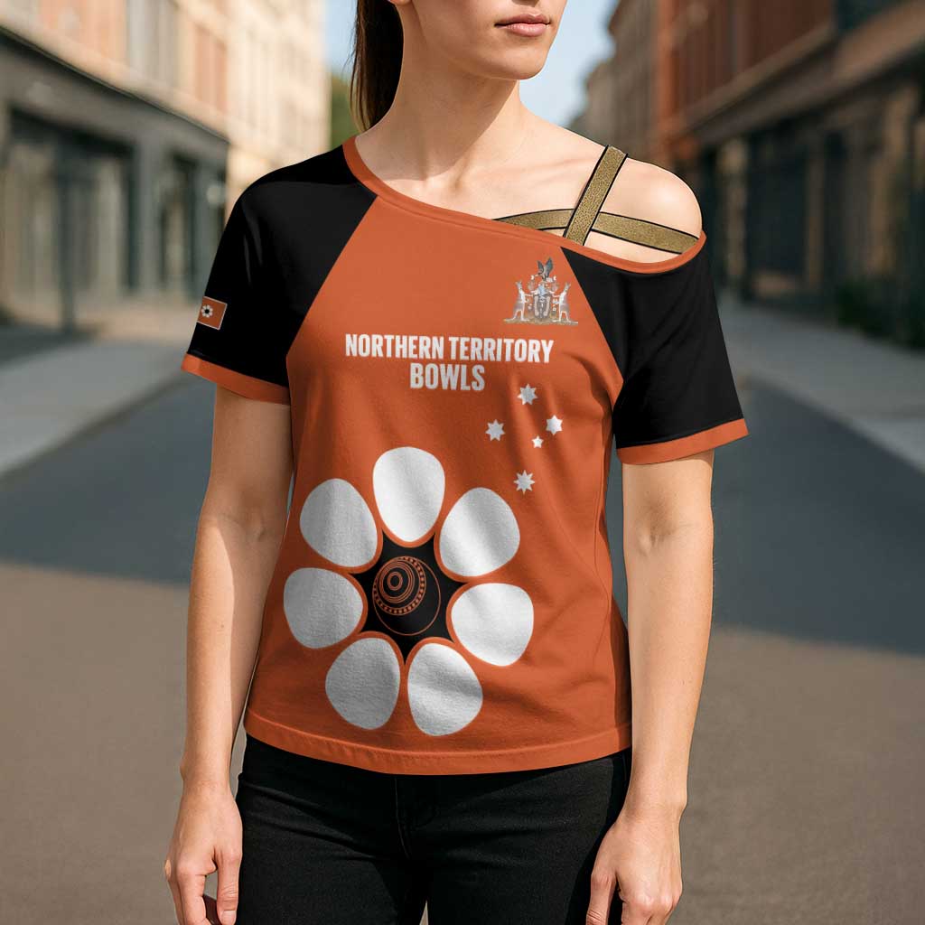 Custom Northern Territory Bowls Australia Cross Shoulder Shirt Go Champions Sporty Style - Aussie Hoodie