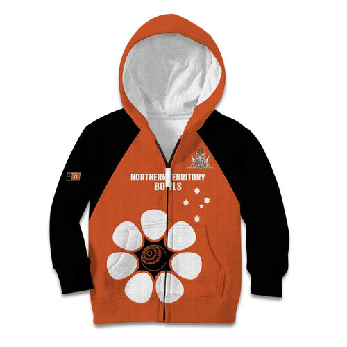 Custom Northern Territory Bowls Australia Kid Hoodie Go Champions Sporty Style - Aussie Hoodie