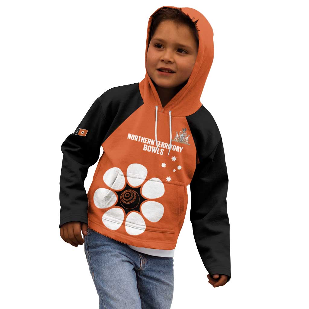 Custom Northern Territory Bowls Australia Kid Hoodie Go Champions Sporty Style - Aussie Hoodie
