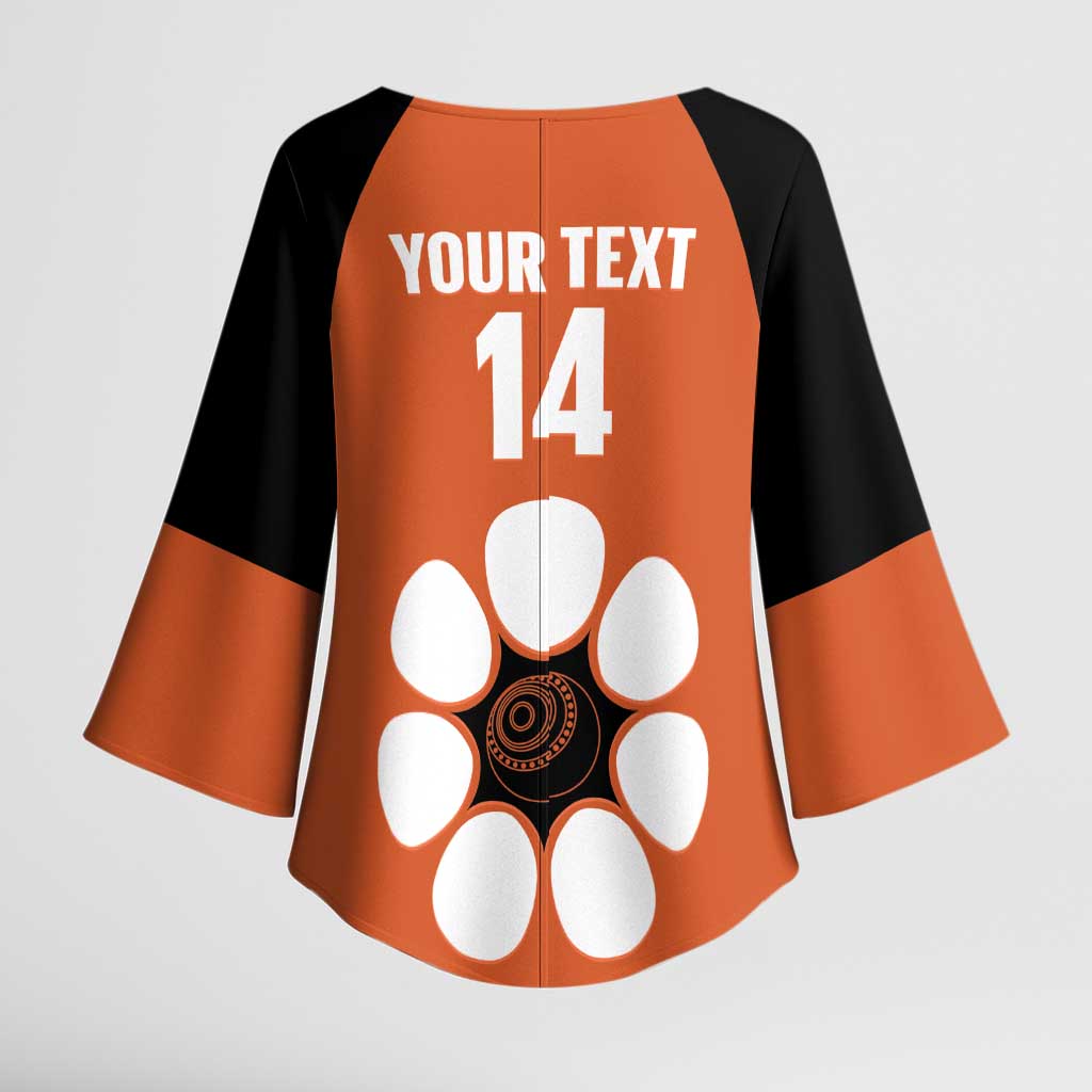 Custom Northern Territory Bowls Australia Kimono Sleeve Blouse Go Champions Sporty Style - Aussie Hoodie