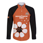 Custom Northern Territory Bowls Australia Long Sleeve Button Shirt Go Champions Sporty Style - Aussie Hoodie