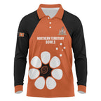 Custom Northern Territory Bowls Australia Long Sleeve Polo Shirt Go Champions Sporty Style - undefined