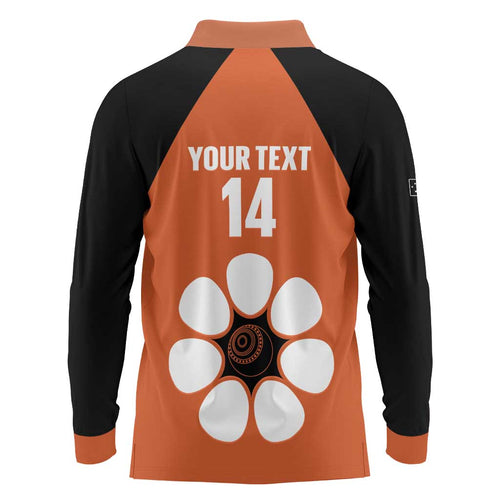 Custom Northern Territory Bowls Australia Long Sleeve Polo Shirt Go Champions Sporty Style - undefined
