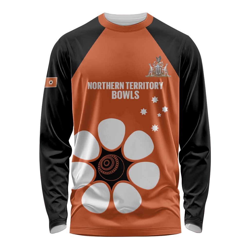 Custom Northern Territory Bowls Australia Long Sleeve Shirt Go Champions Sporty Style - Aussie Hoodie