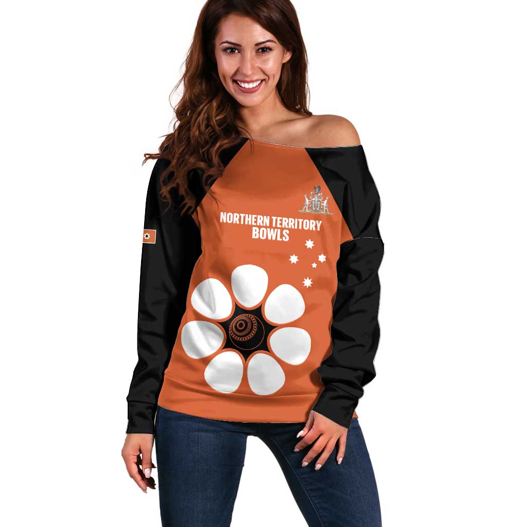 Custom Northern Territory Bowls Australia Off Shoulder Sweater Go Champions Sporty Style - Aussie Hoodie