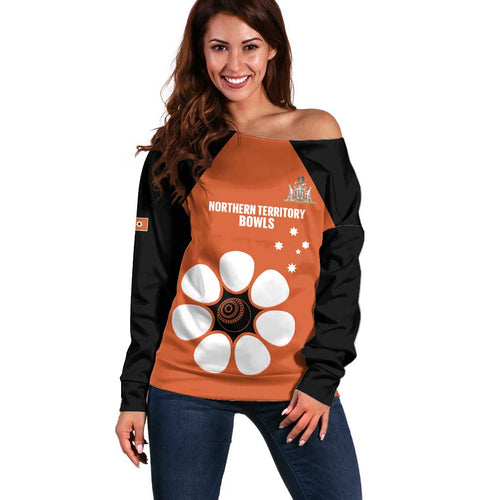 Custom Northern Territory Bowls Australia Off Shoulder Sweater Go Champions Sporty Style - Aussie Hoodie