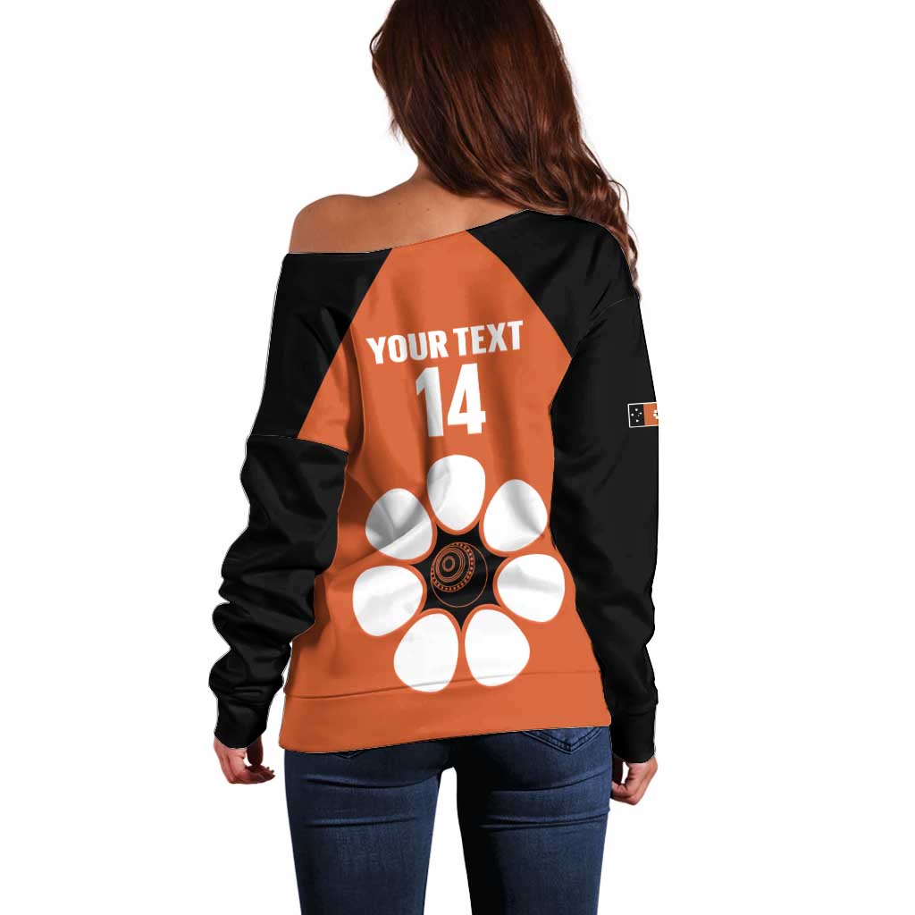 Custom Northern Territory Bowls Australia Off Shoulder Sweater Go Champions Sporty Style - Aussie Hoodie