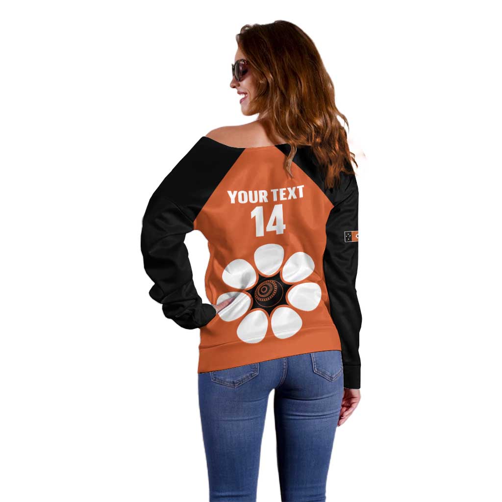 Custom Northern Territory Bowls Australia Off Shoulder Sweater Go Champions Sporty Style - Aussie Hoodie