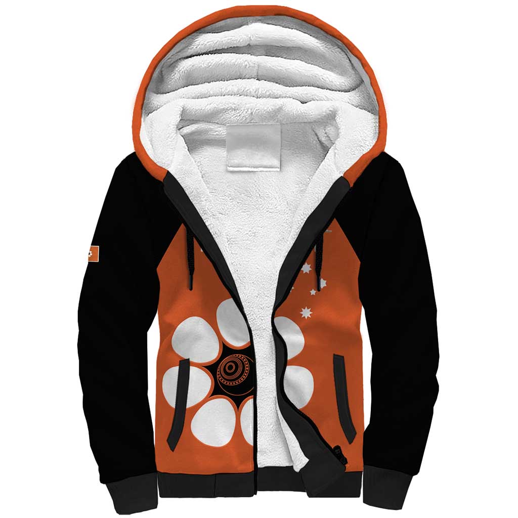 Custom Northern Territory Bowls Australia Sherpa Hoodie Go Champions Sporty Style - Aussie Hoodie