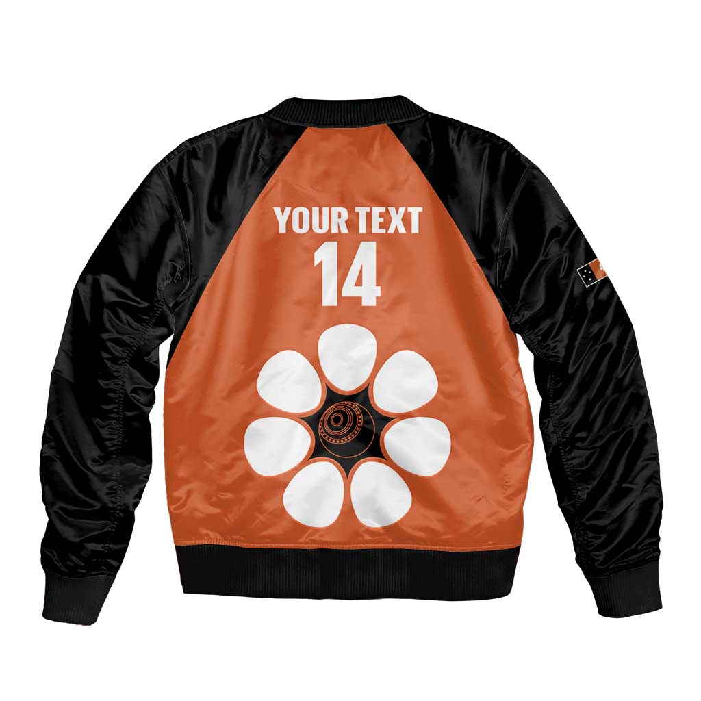 Custom Northern Territory Bowls Australia Sleeve Zip Bomber Jacket Go Champions Sporty Style - Aussie Hoodie