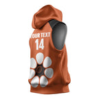 Custom Northern Territory Bowls Australia Sleeveless Hoodie Go Champions Sporty Style - Aussie Hoodie