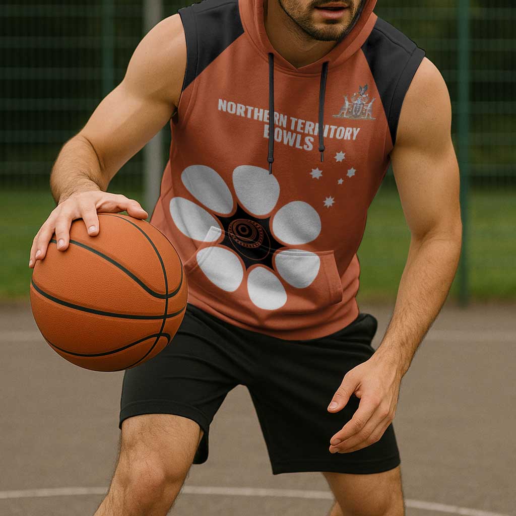 Custom Northern Territory Bowls Australia Sleeveless Hoodie Go Champions Sporty Style - Aussie Hoodie