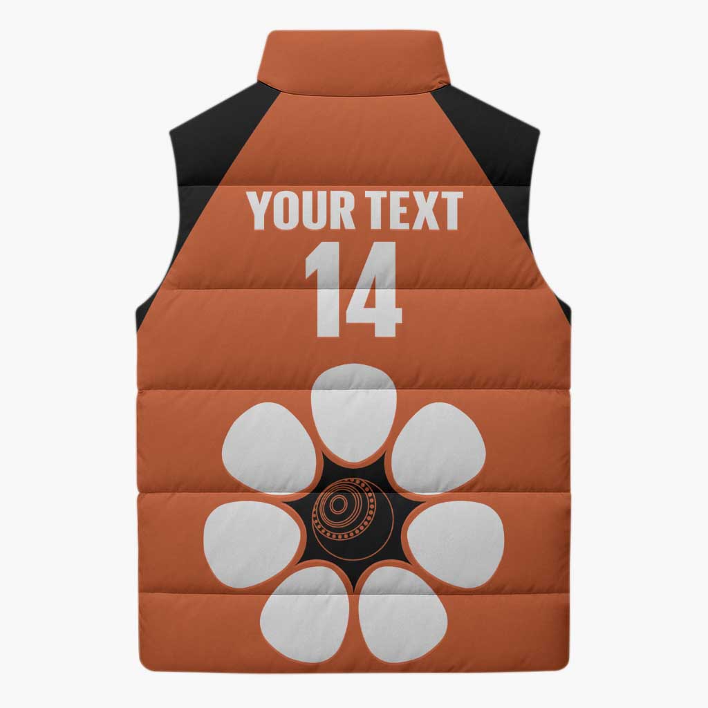 Custom Northern Territory Bowls Australia Sleeveless Puffer Jacket Go Champions Sporty Style - Aussie Hoodie
