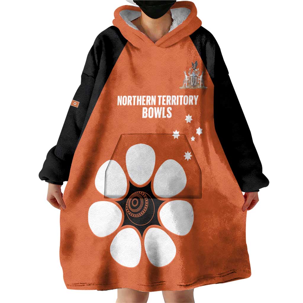 Custom Northern Territory Bowls Australia Wearable Blanket Hoodie Go Champions Sporty Style - Aussie Hoodie