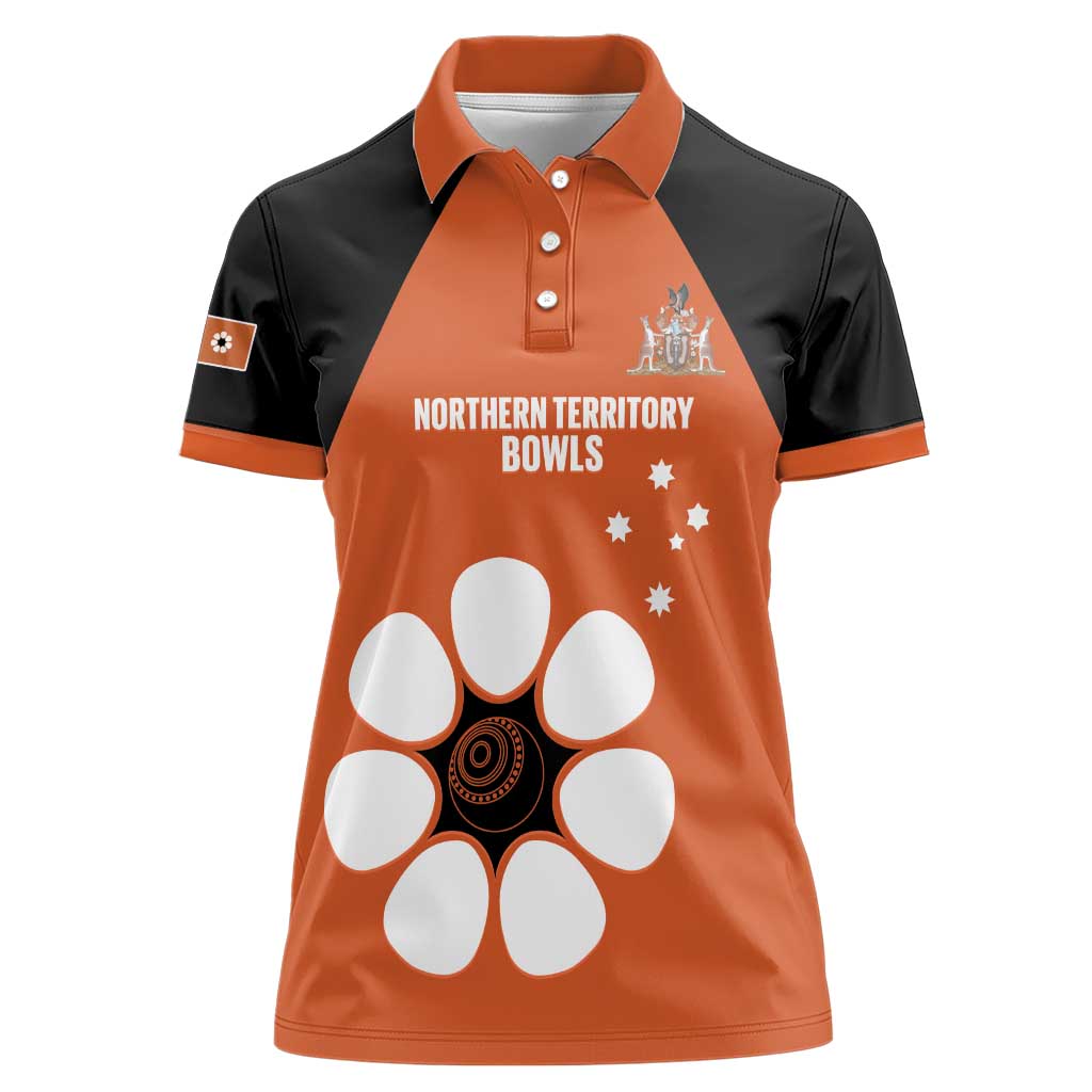 Custom Northern Territory Bowls Australia Women Polo Shirt Go Champions Sporty Style - Aussie Hoodie