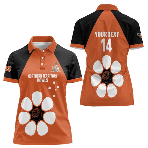 Custom Northern Territory Bowls Australia Women Polo Shirt Go Champions Sporty Style - Aussie Hoodie