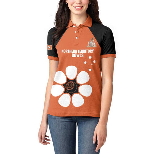 Custom Northern Territory Bowls Australia Women Polo Shirt Go Champions Sporty Style - Aussie Hoodie