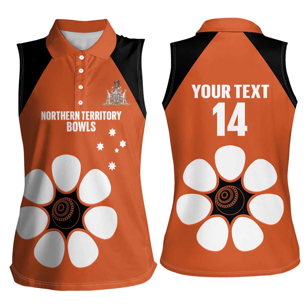 Custom Northern Territory Bowls Australia Women Sleeveless Polo Shirt Go Champions Sporty Style - Aussie Hoodie