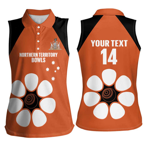 Custom Northern Territory Bowls Australia Women Sleeveless Polo Shirt Go Champions Sporty Style - Aussie Hoodie