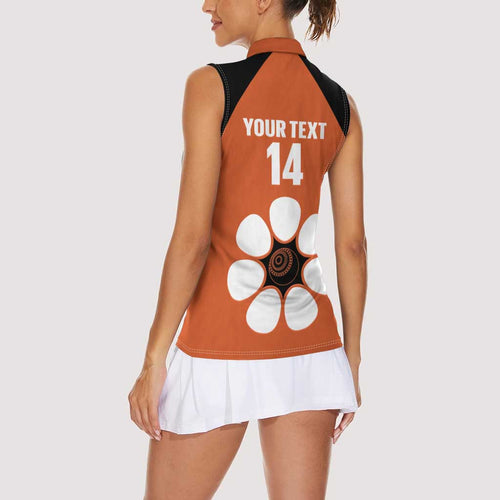 Custom Northern Territory Bowls Australia Women Sleeveless Polo Shirt Go Champions Sporty Style - Aussie Hoodie