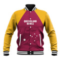 Custom Queensland Bowls Australia Baseball Jacket Go Champions QLD Kookaburra - Aussie Hoodie