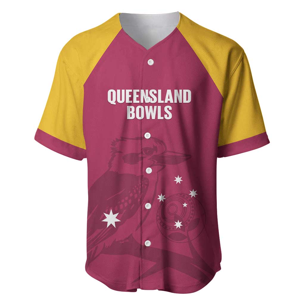 Custom Queensland Bowls Australia Baseball Jersey Go Champions QLD Kookaburra - Aussie Hoodie