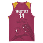 Custom Queensland Bowls Australia Basketball Jersey Go Champions QLD Kookaburra - Aussie Hoodie