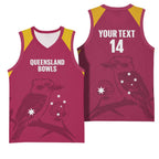 Custom Queensland Bowls Australia Basketball Jersey Go Champions QLD Kookaburra - Aussie Hoodie