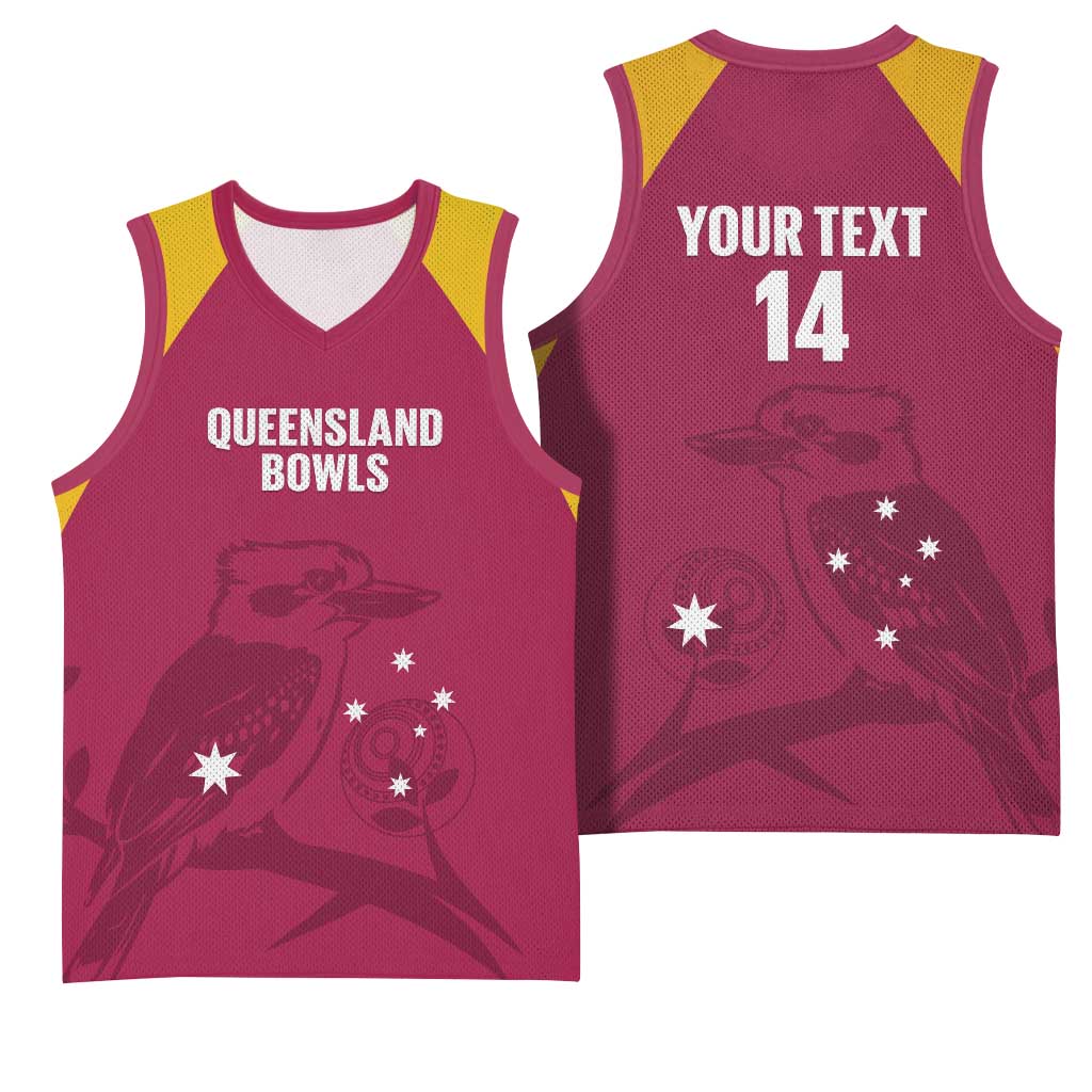 Custom Queensland Bowls Australia Basketball Jersey Go Champions QLD Kookaburra - Aussie Hoodie