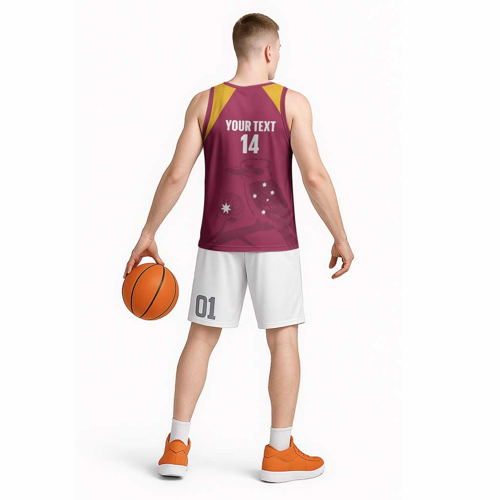 Custom Queensland Bowls Australia Basketball Jersey Go Champions QLD Kookaburra - Aussie Hoodie