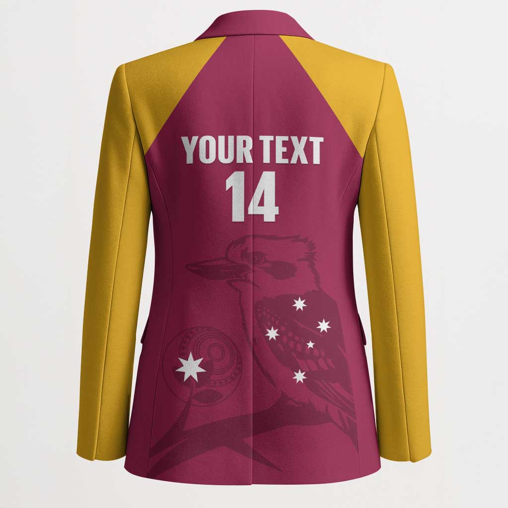 Custom Queensland Bowls Australia Blazer Go Champions QLD Kookaburra - Aussie Hoodie