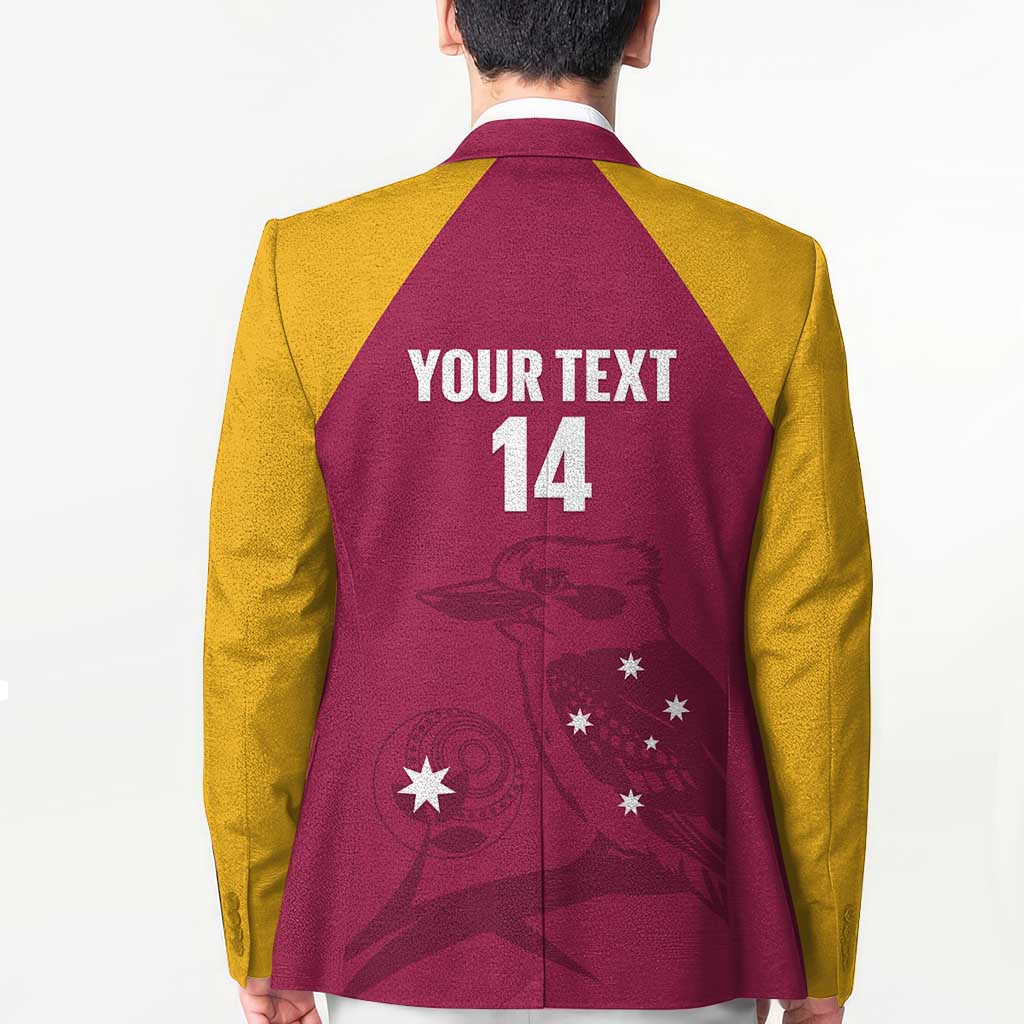 Custom Queensland Bowls Australia Blazer Go Champions QLD Kookaburra - Aussie Hoodie
