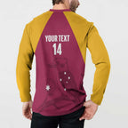 Custom Queensland Bowls Australia Button Sweatshirt Go Champions QLD Kookaburra - Aussie Hoodie