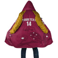 Custom Queensland Bowls Australia Cloak Go Champions QLD Kookaburra - Aussie Hoodie