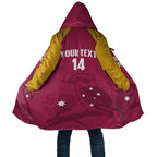 Custom Queensland Bowls Australia Cloak Go Champions QLD Kookaburra - Aussie Hoodie