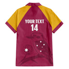 Custom Queensland Bowls Australia Hawaiian Shirt Go Champions QLD Kookaburra - Aussie Hoodie